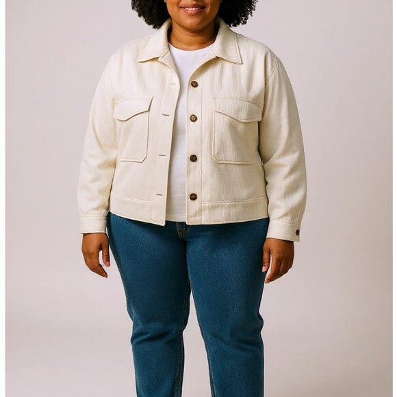Avec Les Filles Cream Blazer Jacket - Picture 1 of 8